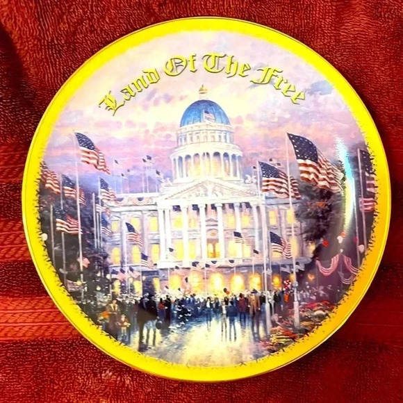 Flags over the Capitol by Thomas Kincaid 2002 - Picture 1 of 3